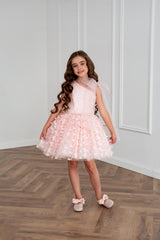 Luxury Pink Butterfly Dress for Girls – Tulle Birthday, Wedding & Flower Girl Dress